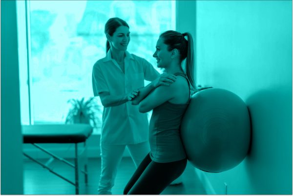 Woman Getting Physio Treatment